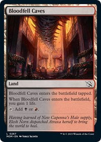 Magic: The Gathering Single - March of the Machine - Bloodfell Caves (Foil) - Common/0267 - Lightly Played