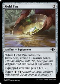 Magic: The Gathering Single - Outlaws of Thunder Junction - Gold Pan - FOIL Common/0242 Lightly Played