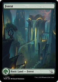Magic: The Gathering Single - March of the Machine - Forest (Foil) - Land/0290 - Lightly Played
