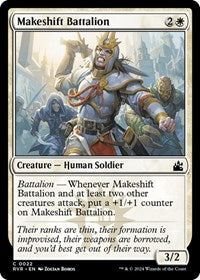 Magic: The Gathering Single - Ravnica Remastered - Makeshift Battalion (Foil) - Common/0022 Lightly Played