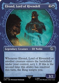 Magic: The Gathering Single - Universes Beyond: The Lord of the Rings: Tales of Middle-earth - Elrond, Lord of Rivendell (Showcase) - Uncommon/0307 - Lightly Played