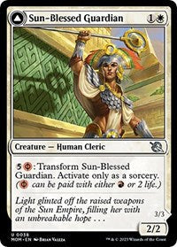 Magic: The Gathering Single - March of the Machine - Sun-Blessed Guardian (Foil) - Uncommon/0038 - Lightly Played