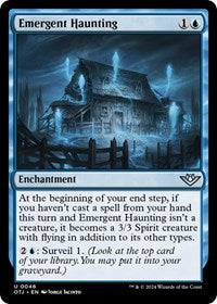 Magic: The Gathering Single - Outlaws of Thunder Junction - Emergent Haunting - FOIL Uncommon/0046 Lightly Played