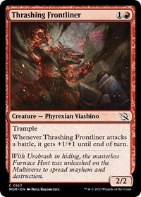 Magic: The Gathering Single - March of the Machine - Thrashing Frontliner - Common/0167 - Lightly Played
