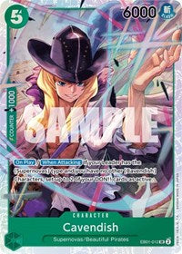 One Piece Card Game Single - Extra Booster: Memorial Collection - Cavendish - Secret Rare/EB01-012 - Lightly Played