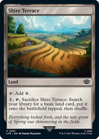 Magic: The Gathering Single - Universes Beyond: The Lord of the Rings: Tales of Middle-earth - Shire Terrace (Foil) - Common/0261 - Lightly Played