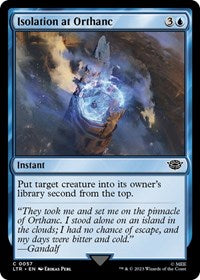 Magic: The Gathering Single - Universes Beyond: The Lord of the Rings: Tales of Middle-earth - Isolation at Orthanc (Foil) - Common/0057 - Lightly Played
