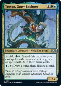 Magic: The Gathering Single - Wilds of Eldraine - Troyan, Gutsy Explorer - FOIL Uncommon/0217 Lightly Played