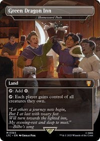 Magic: The Gathering Single - Commander: The Lord of the Rings: Tales of Middle-earth - Green Dragon Inn - Homeward Path (Foil) - Mythic/0365 - Lightly Played