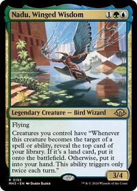 Magic: The Gathering Single - Modern Horizons 3 - Nadu, Winged Wisdom - PRE-RELEASE Rare/0193 - Lightly Played