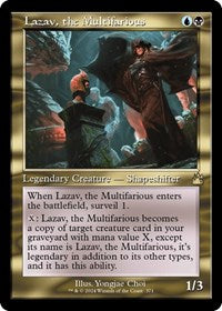 Magic: The Gathering Single - Ravnica Remastered - Lazav, the Multifarious (Retro Frame) (Foil) - Rare/371 Lightly Played