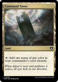 Magic: The Gathering Single - Commander Masters - Command Tower - FOIL Common/0420 - Lightly Played