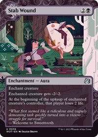 Magic: The Gathering Single - Wilds of Eldraine: Enchanting Tales - Stab Wound - Uncommon/0036 Lightly Played