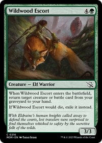 Magic: The Gathering Single - March of the Machine - Wildwood Escort - Common/0216 - Lightly Played