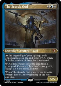 Magic: The Gathering Single - Commander Masters - The Scarab God (Foil Etched) - Mythic/0590 - Lightly Played