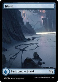 Magic: The Gathering Single - March of the Machine - Island (Foil) - Land/0285 - Lightly Played