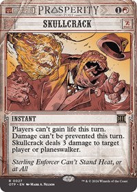 Magic: The Gathering Single - Outlaws of Thunder Junction: Breaking News - Skullcrack - Rare/0027 - Lightly Played