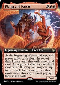 Magic: The Gathering Single - March of the Machine: The Aftermath - Plargg and Nassari (Extended Art) - Rare/0160 - Lightly Played