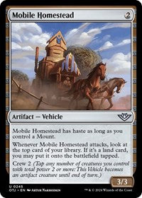 Magic: The Gathering Single - Outlaws of Thunder Junction - Mobile Homestead - FOIL Uncommon/0245 Lightly Played