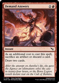 Magic: The Gathering Single - Murders at Karlov Manor - Demand Answers - FOIL Common/0122 Lightly Played