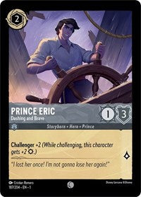 Disney Lorcana Single - First Chapter - Prince Eric, Dashing and Brave - Common/187 Lightly Played