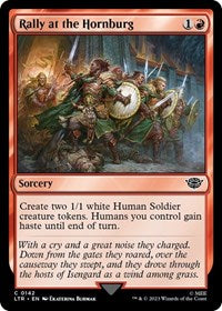 Magic: The Gathering Single - Universes Beyond: The Lord of the Rings: Tales of Middle-earth - Rally at the Hornburg (Foil) - Common/0142 - Lightly Played