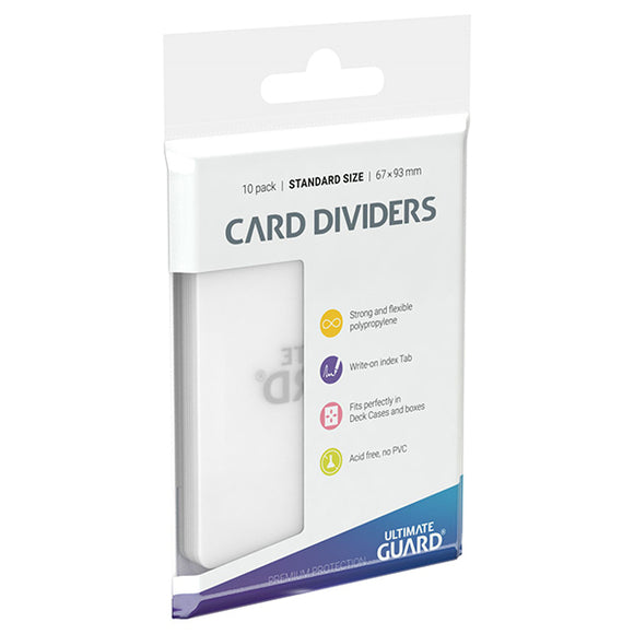 Card Dividers: Standard Size- Transparent
