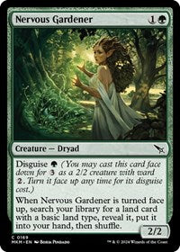 Magic: The Gathering Single - Murders at Karlov Manor - Nervous Gardener - FOIL Common/0169 Lightly Played