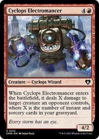 Magic: The Gathering Single - Commander Masters - Cyclops Electromancer - FOIL Common/0212 - Lightly Played