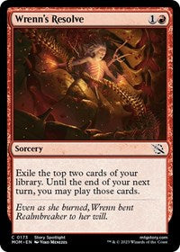 Magic: The Gathering Single - March of the Machine - Wrenn's Resolve (Foil) - Common/0173 - Lightly Played