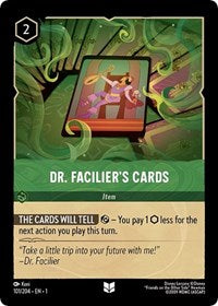 Disney Lorcana Single - First Chapter - Dr. Facilier's Cards  - Uncommon/101 Lightly Played