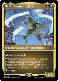 Magic: The Gathering Single - March of the Machine: The Aftermath - Nashi, Moon's Legacy (Foil Etched) - Rare/0139 - Lightly Played