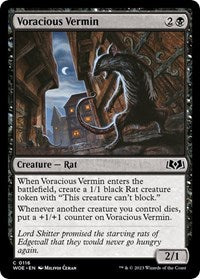 Magic: The Gathering Single - Wilds of Eldraine - Voracious Vermin (Foil) - Common/0116 Lightly Played