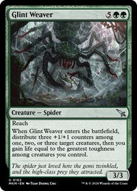 Magic: The Gathering Single - Murders at Karlov Manor - Glint Weaver - FOIL Common/0162 Lightly Played