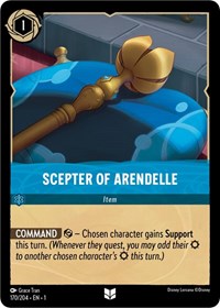 Disney Lorcana Single - First Chapter - Scepter of Arendelle - Uncommon/170 Lightly Played