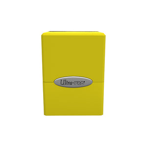 Deckbox: Satin Cube 100+ Solid- Yellow, Lemon