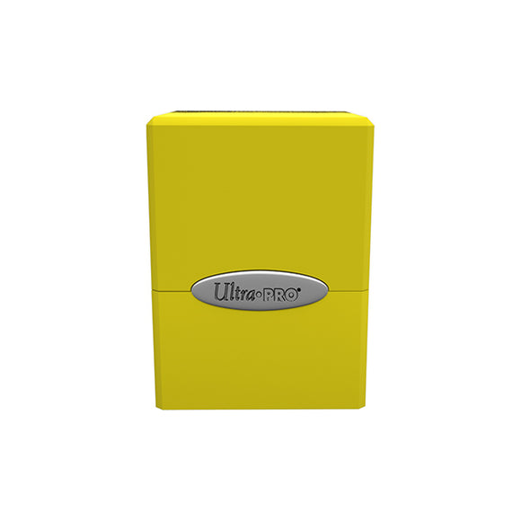 Deckbox: Satin Cube 100+ Solid- Yellow, Lemon