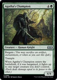 Magic: The Gathering Single - Wilds of Eldraine - Agatha's Champion - FOIL Uncommon/0180 Lightly Played