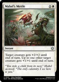 Magic: The Gathering Single - Bloomburrow - Mabel's Mettle - FOIL Uncommon/0021 - Lightly Played