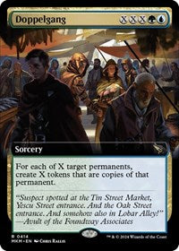 Magic: The Gathering Single - Murders at Karlov Manor - Doppelgang (Extended Art) - FOIL Rare/0414 Lightly Played