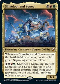 Magic: The Gathering Single - March of the Machine: Commander - Slimefoot and Squee (Prerelease) - Mythic/0447 - Lightly Played