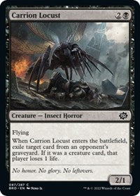 Magic: The Gathering Single - The Brothers' War - Carrion Locust (Foil) - Common/087 - Lightly Played