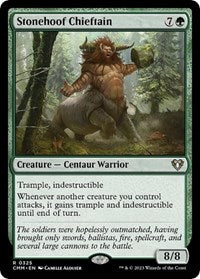 Magic: The Gathering Single - Commander Masters - Stonehoof Chieftain - FOIL Rare/0325 - Lightly Played