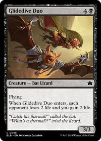 Magic: The Gathering Single - Bloomburrow - Glidedive Duo - FOIL Common/0096 - Lightly Played