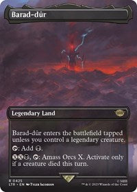 Magic: The Gathering Single - Universes Beyond: The Lord of the Rings: Tales of Middle-earth - Barad-dur (0425) (Borderless) - Rare/0425 - Lightly Played
