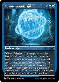 Magic: The Gathering Single - March of the Machine: The Aftermath - Tolarian Contempt (Foil Etched) - Uncommon/0108 - Lightly Played