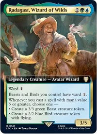 Magic: The Gathering Single - Commander: The Lord of the Rings: Tales of Middle-earth - Radagast, Wizard of Wilds (Extended Art) - Rare/0147 - Lightly Played