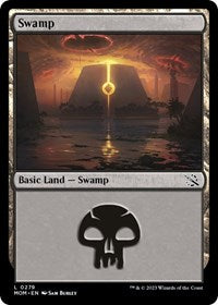 Magic: The Gathering Single - March of the Machine - Swamp (0279) (Foil) - Land/0279 - Lightly Played