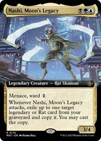 Magic: The Gathering Single - March of the Machine: The Aftermath - Nashi, Moon's Legacy (Extended Art) - Rare/0174 - Lightly Played