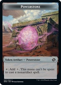 Magic: The Gathering Single - The Brothers' War - Powerstone // Construct (004) Double-sided Token (Foil) - Token/007-004 - Lightly Played